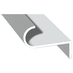 Abrollprofil schraubbar Lg. 6,00m foliert 70 0405-083 Signalgrau Glatt Produktbild