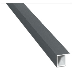 Kammerprofil 17x15mm SK Lg. 6,00m foliert, mit Nase 70 1205-083 Basaltgrau Glatt Produktbild