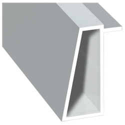 Kammerprofil 16x35 mm Lg. 6,00 m foliert 72 5105-167 Lichtgrau Produktbild