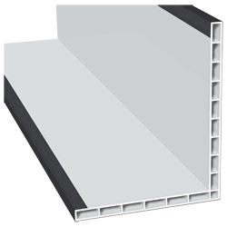 Hohlkammerwinkel 110x90mm Lg. 6,00m foliert 436 7003 Anthrazitgrau Cool Color Produktbild