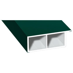 Kammerprofil 40x15mm Lg. 6,00m foliert, mit Nase 60 0505-167 Moosgrün Produktbild