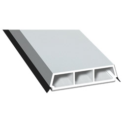 Trapez-Sprosse 52mm SK Lg. 6,00m foliert, mit zwei schwarzen Weichlippen 72 5105-167 Lichtgrau Produktbild
