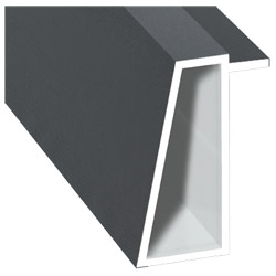 Kammerprofil 16x35 mm Lg. 6,00 m foliert 70 1205-167 Basaltgrau Produktbild