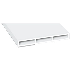 Kammerprofil 60x7mmSK Lg. 6,00m ohne Nase , Salamander Weiß, VE: 60m Produktbild