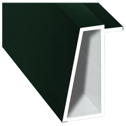 Kammerprofil 16x35mm Lg. 6,00m foliert 61 2505-167 Dunkelgrün Produktbild