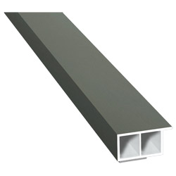 Kammerprofil 30x15mm SK Lg. 6,00m foliert, mit Nase 70 3905-167 Quarzgrau Produktbild