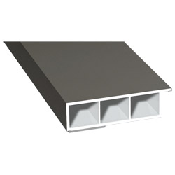 Kammerprofil 60x15mm SK Lg. 6,00m foliert, mit Nase 70 3905-167 Quarzgrau Produktbild