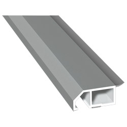 Anschluß-Profil 40mm WL SK Lg. 6,00m foliert, klipsbar, WL Schwarz70 0405-083 Signalgrau Glatt Produktbild