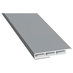 Kammerprofil 50x7mm SK Lg. 6,00m foliert mit Nase 71 5505-083 Silbergrau Glatt Produktbild