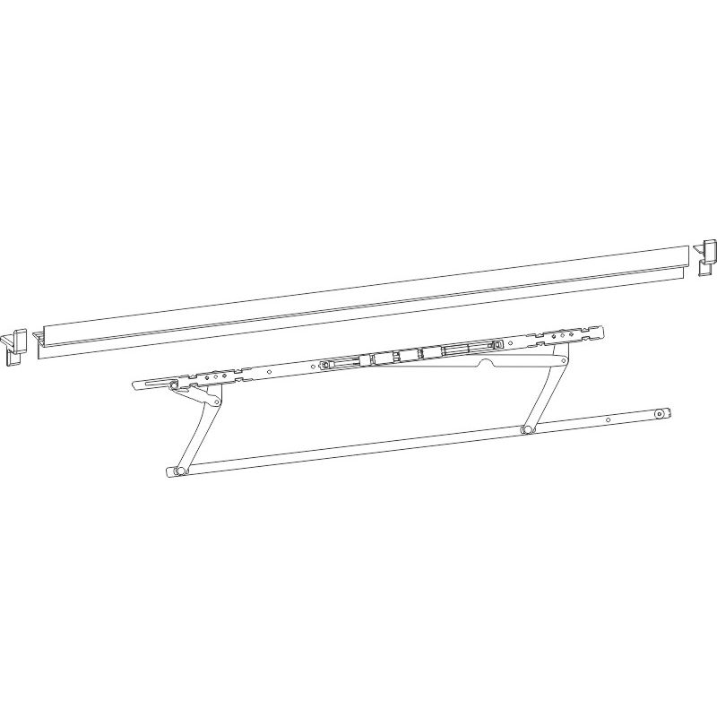 HAUTAU ATRIUM SP® komfort Set Gleitschere + Halteschiene H20 Produktbild
