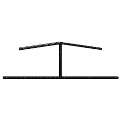 H-Profil 47x21mm Lg. 6,00m foliert 85 1805-167 Schwarzbraun Produktbild