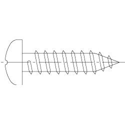 Linsenblechschraube 3,9x16 mm V2A Produktbild