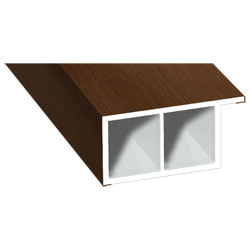 Kammerprofil 30x15mm Lg. 6,00m foliert, mit Nase 49233 Siena Rosso Produktbild