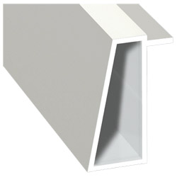 Kammerprofil 16x35 mm Lg. 6,00 m foliert 456 5053 Altweiß Produktbild
