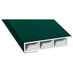 Kammerprofil 80x15mm SK Lg. 6,00m foliert, mit Nase 60 0505-167 Moosgrün Produktbild