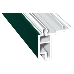 Fensterbankanschlussprofil Schüco 30mm Lg. 6,00m foliert 60 0505-167 Moosgrün Produktbild