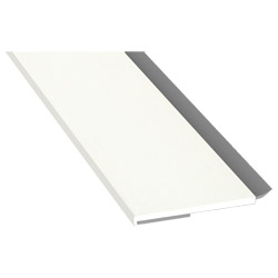 Flachprofil 40x3 mm WL SK Lg. 6,00 m foliert, WL Weiß 456 5053 Altweiß Produktbild