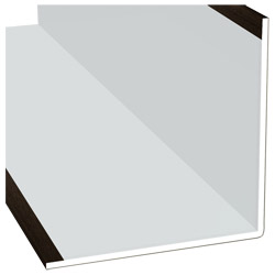 Winkelprofil 100x100x3mm Lg. 6,00m Außen foliert 214 0005-167 Eiche Grau Produktbild