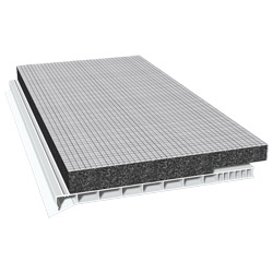 Rollladenkastendeckel 180mm Lg. 6,00m Weiß, mit 20mm Flex-Schaum 12mm versetzt von vorneVE: 18m Produktbild