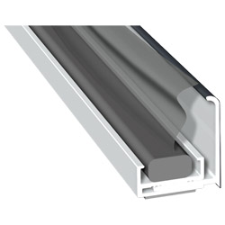 Anschlussprofil 36mm Lg. 6,00m foliert, zweiteilig, mit Compriband 70 1605-167 Anthrazitgrau Produktbild