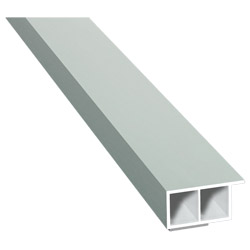 Kammerprofil 30x15mm SK Lg. 6,00m foliert, mit Nase 70 3805-167 Achatgrau Produktbild