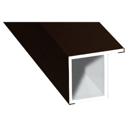 Kammerprofil 17x15mm Lg. 6,00m foliert, mit Nase 88 7505-167 Schokobraun Produktbild