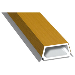 Trapez-Sprosse 27mm SK Lg. 6,00m foliert, mit zwei schwarzen Weichlippen 211 5008-167 Oregon III Produktbild