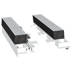 Adapter 180 mm Weiß, mit 20 mm Flex-Schaum, VE: 50 Paar Produktbild