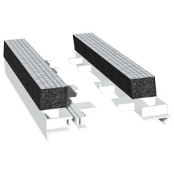 Adapter 220 mm Weiß, mit 20 mm Flex-Schaum, VE: 50 Paar Produktbild