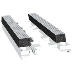 Adapter 260 mm Weiß, mit 20 mm Flex-Schaum, VE: 50 Paar Produktbild