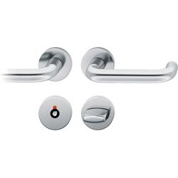 AGL3-Badgarnitur 1070 rechts 8mm R-WC 8mm Rundrosette Edelstahl fein matt Produktbild