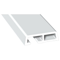 Abdeckprofil 35x10mm Lg.6,50m klipsbar Weiß Produktbild