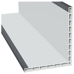 Hohlkammerwinkel 110x90mm Lg. 6,00m foliert 70 1205-167 Basaltgrau Produktbild