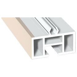 Aufdopplungsprofil 40x20mm Lg. 6,00m foliert 456 5054 Cremeweiß Cool Color Produktbild