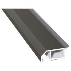 Anschluß-Profil 40mm WL SK Lg. 6,00m foliert, klipsbar, WL Schwarz70 3905-167 Quarzgrau Produktbild