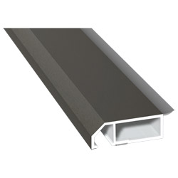 Anschluß-Profil 50mm WL SK Lg. 6,00m foliert, klipsbar, WL Schwarz70 3905-167 Quarzgrau Produktbild