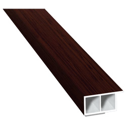 Kammerprofil 30x15mm SK Lg. 6,00m foliert, mit Nase 320 2001-167 Black Cherry Produktbild