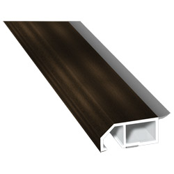 Anschluß-Profil 40mm WL SK Lg. 6,00m foliert, klipsbar, WL Schwarz214 0006-167 Mooreiche Produktbild