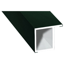 Kammerprofil 17x15mm Lg. 6,00m foliert, mit Nase 61 2505-167 Dunkelgrün Produktbild