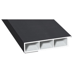 Kammerprofil 80x15mm SK Lg. 6,00m foliert, mit Nase 436 7003 Anthrazitgrau Cool Color Produktbild