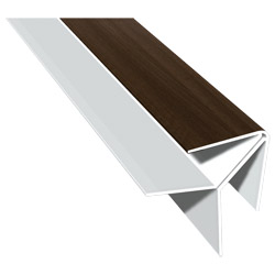 Eck-Profil Lg. 6,00m foliert 49237 Siena Noce Produktbild