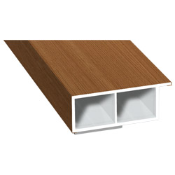 Kammerprofil 40x15mm SK Lg. 6,00m foliert, mit Nase 315 2009-167 Streifen-Douglasie Produktbild