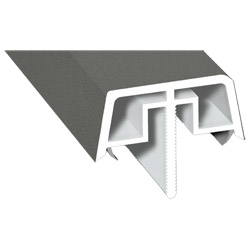 Kopplungsabdeckungsprofil Lg. 6,50m foliert 436 1005 Metbrush Quarzgrau Produktbild