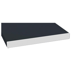 Schaumprofil 200x20mm Lg. 6,00m foliert, PVC-HartSchaum 70 1605-167 Anthrazitgrau Produktbild