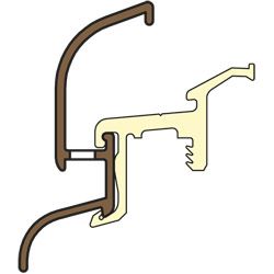 Regenschiene Elbe 29/21 F-TI G216 VE60 Produktbild