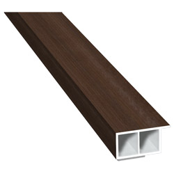 Kammerprofil 30x15mm SK Lg. 6,00m foliert, mit Nase 436 3059 Walnuss Terra Produktbild