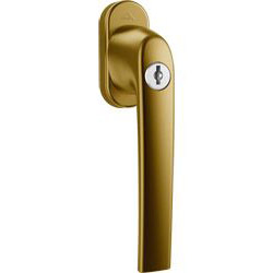 ROTO Fenstergriff SAMBA abschließbar Alu mit Logo - 100 Nm inkl. Schrauben Produktbild