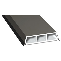 Trapez-Sprosse 52mm SK Lg. 6,00m foliert, mit zwei schwarzen Weichlippen 70 3905-167 Quarzgrau Produktbild