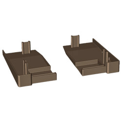 Abschlusskappen für RF 973/933 Braun, VE: 50 Paar Produktbild