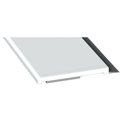 Flachprofil 32x3mm WL SK Lg. 6,00m Weiß, VE: 60m Produktbild